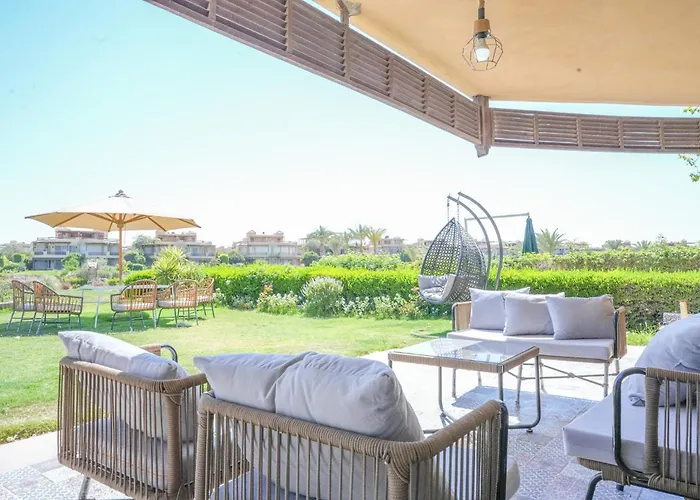 Apartment Boho 3br Duplex With Garden & Modern Interior Ain Sukhna